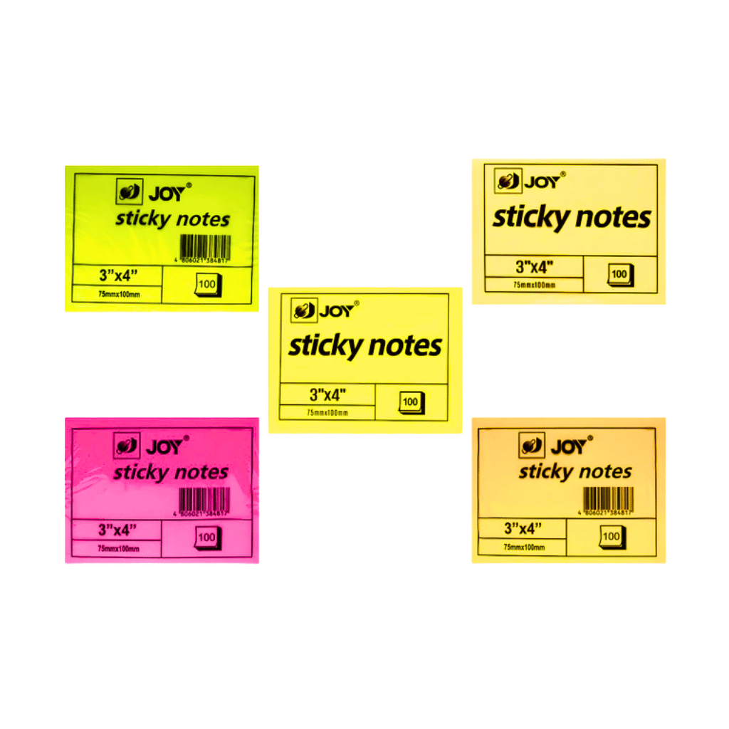Joy Sticky Note 3x4in 100lvs | Per Pad
