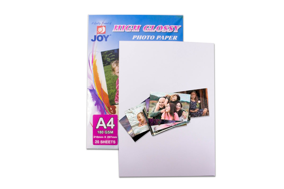 Joy Photo Paper A4 Glossy 180gsm | 10Pack – Paper Cart