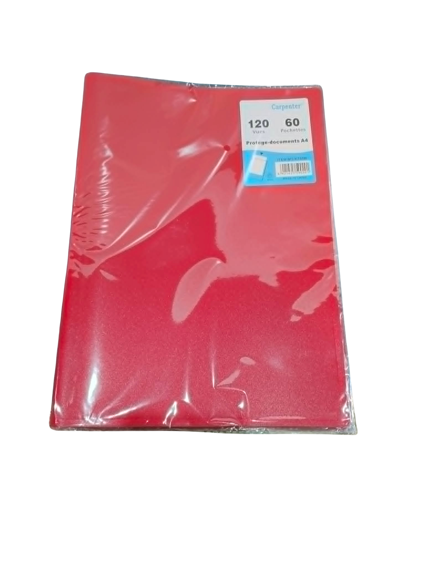 Carpenter Clear Book 60Pockets KT60R A4 | Per Piece