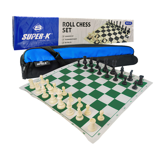 Super-K Official Chess Board Set Roll with Bag SKC-01