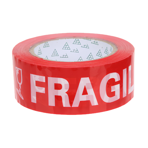 Fragile Tape Red 2x100m | Per Piece
