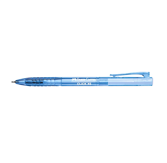 Faber-Castell Ballpen Retractable Click 0.5mm X5 Blue