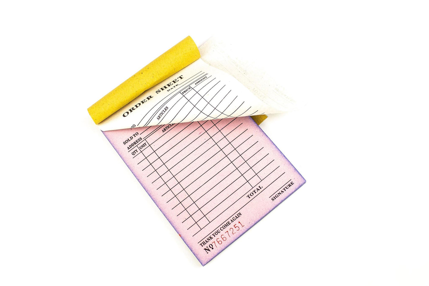 Carbonless Order Slip 5.5 x 8.5in | Per Pad