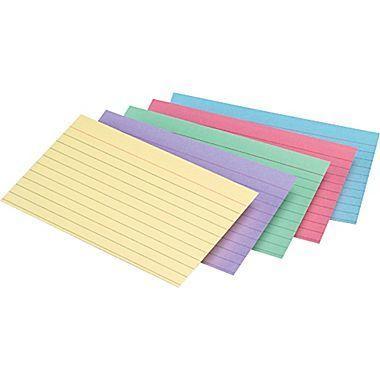 B&E Index Card (Random Color) | 10pcs