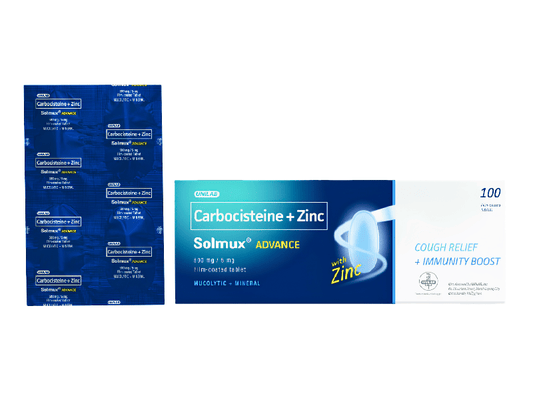 SOLMUX ADV Carbocisteine + Zinc Cap 500mg