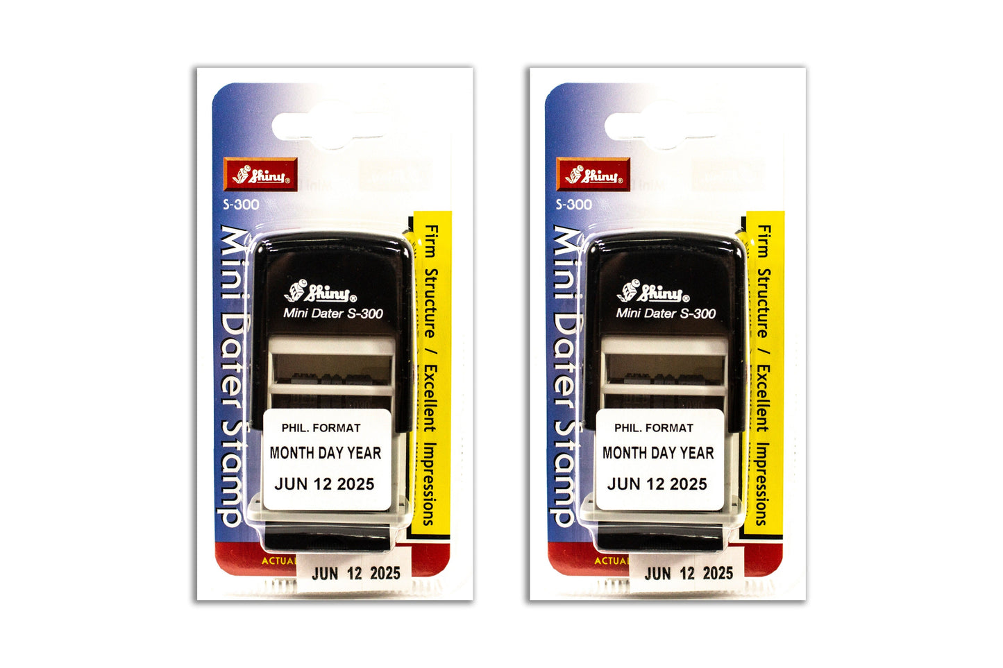 Shiny Mini Dater Stamp S-300 Black