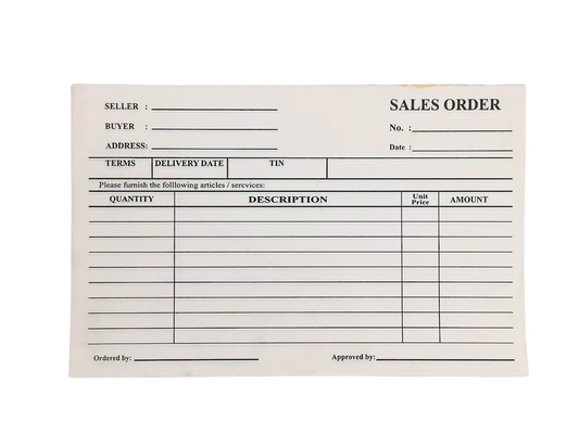 Receipt - Sales Order 2ply 5.5x8.5in | Per Piece