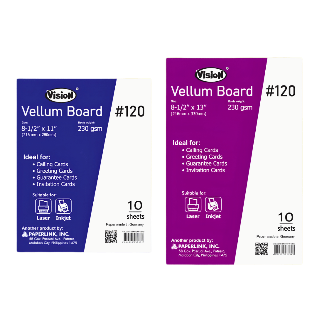 Vision Vellum Board White No.120 230gsm (10sheets) | Per Piece