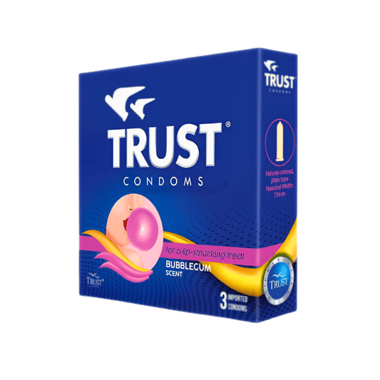 TRUST Condom Blue Bubblegum 3's
