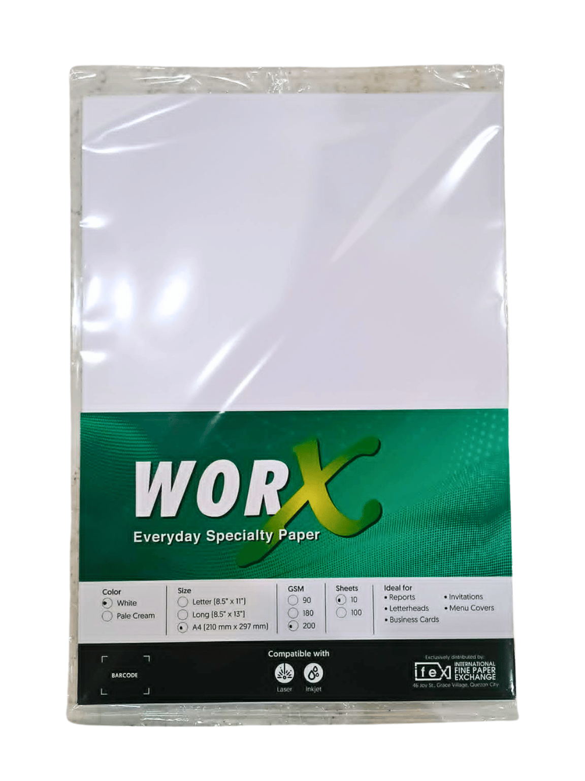 Worx Special Paper 200gsm | 10sheets