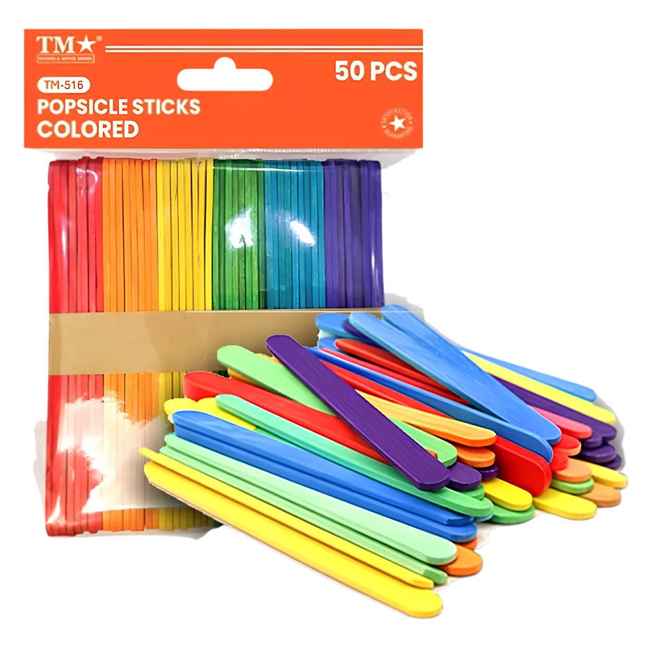TM Popsicle Stick Multicolor TM-516 (50pcs)