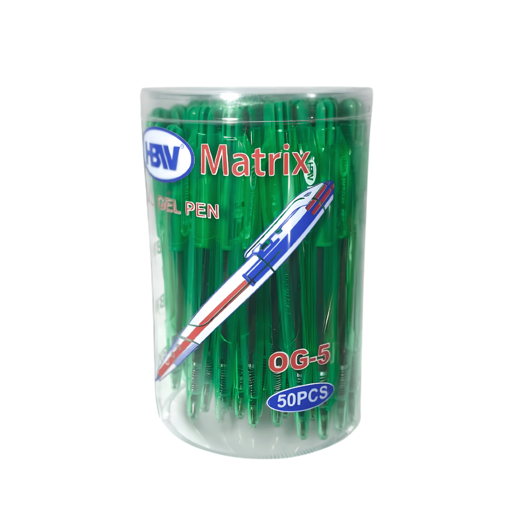 HBW Retractable Ballpen Matrix OG-5 | 50pcs