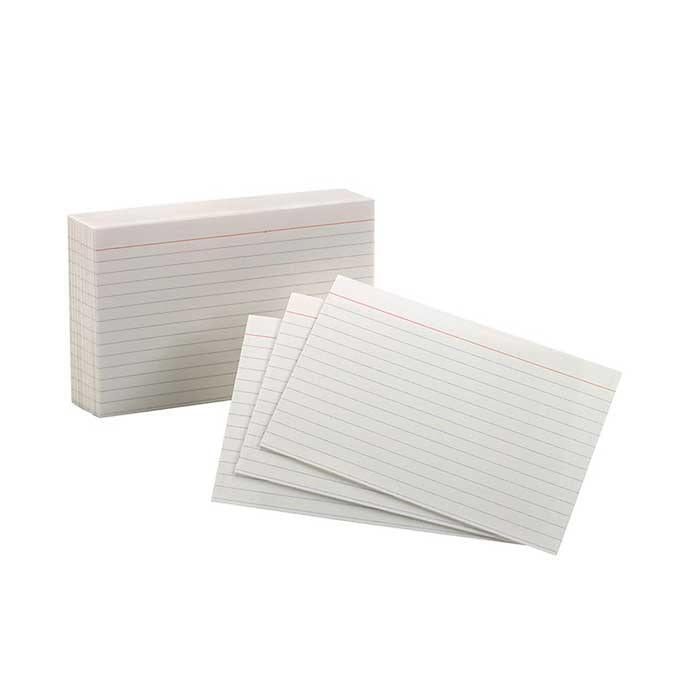 Repack | White Index Card 4x6 10s | Per Pack