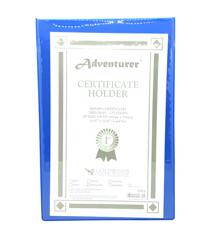 Adventurer Certificate Holder CH-2 Long | Per Piece