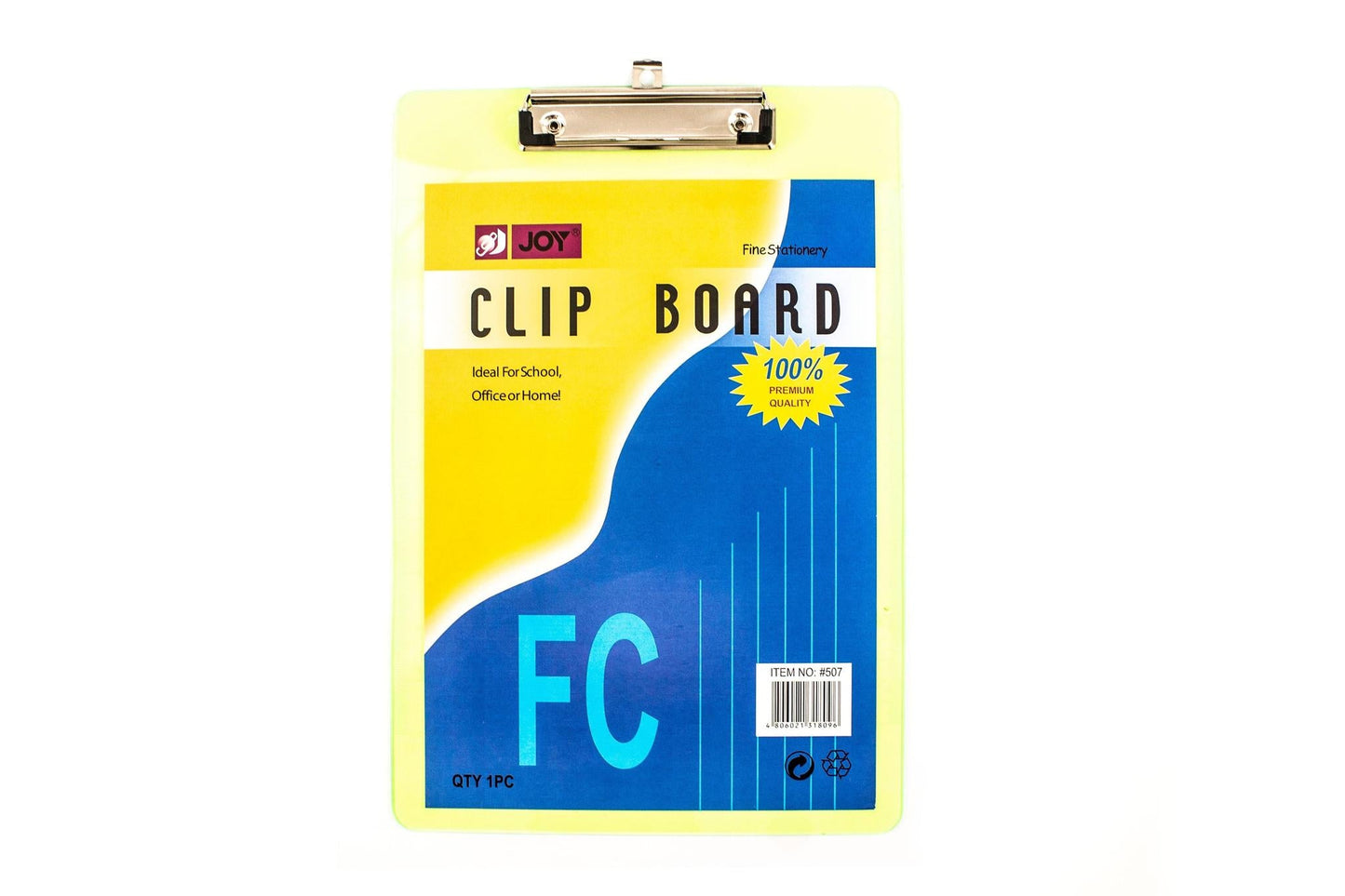 Joy Acrylic Clipboard 507 FC Long (Random Color) | Per Piece