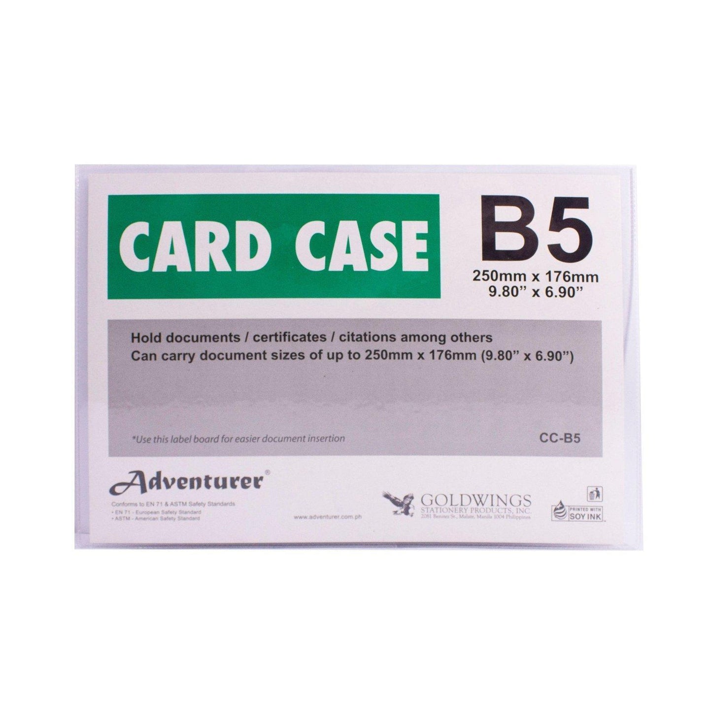 Adventurer Card Case Plastic | Piece