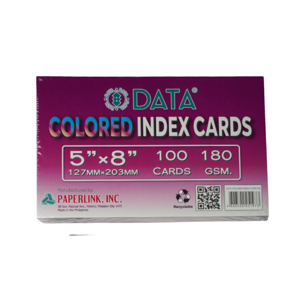 Data Multicolored Index Card | 100 Sheets