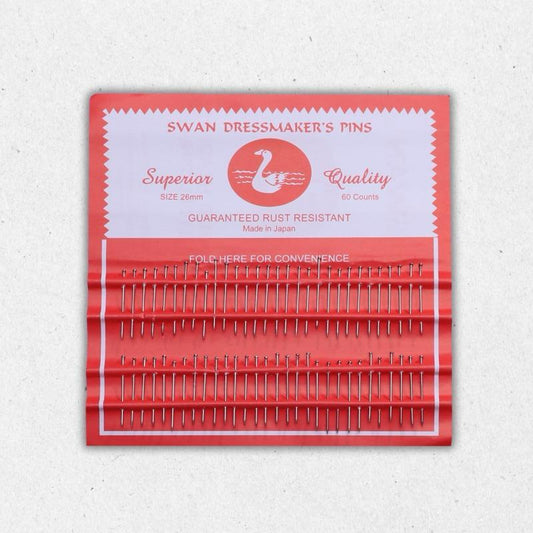Swan Dressmaker Pin 26mm | Per Matt (20pcs)