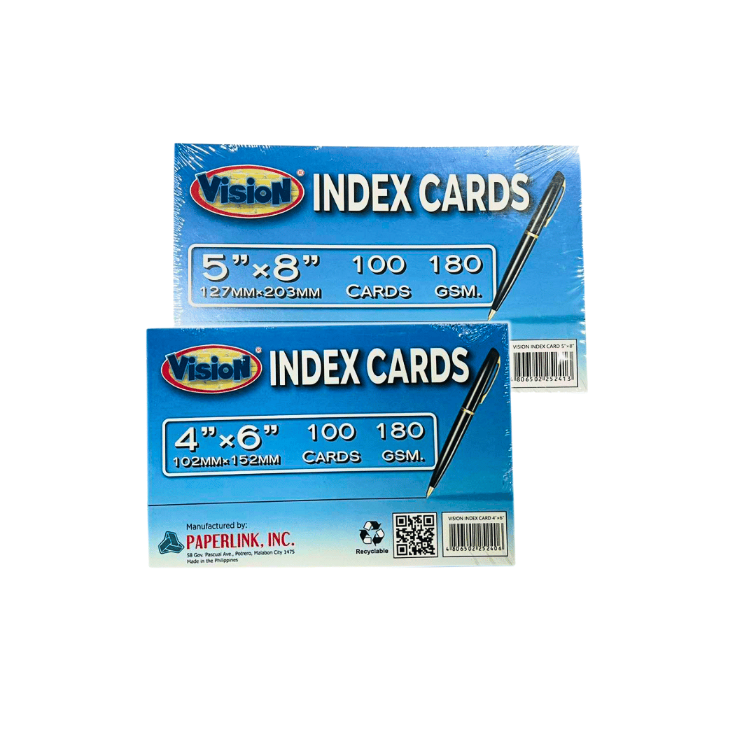 Vision Index Card 180gsm | 100pcs