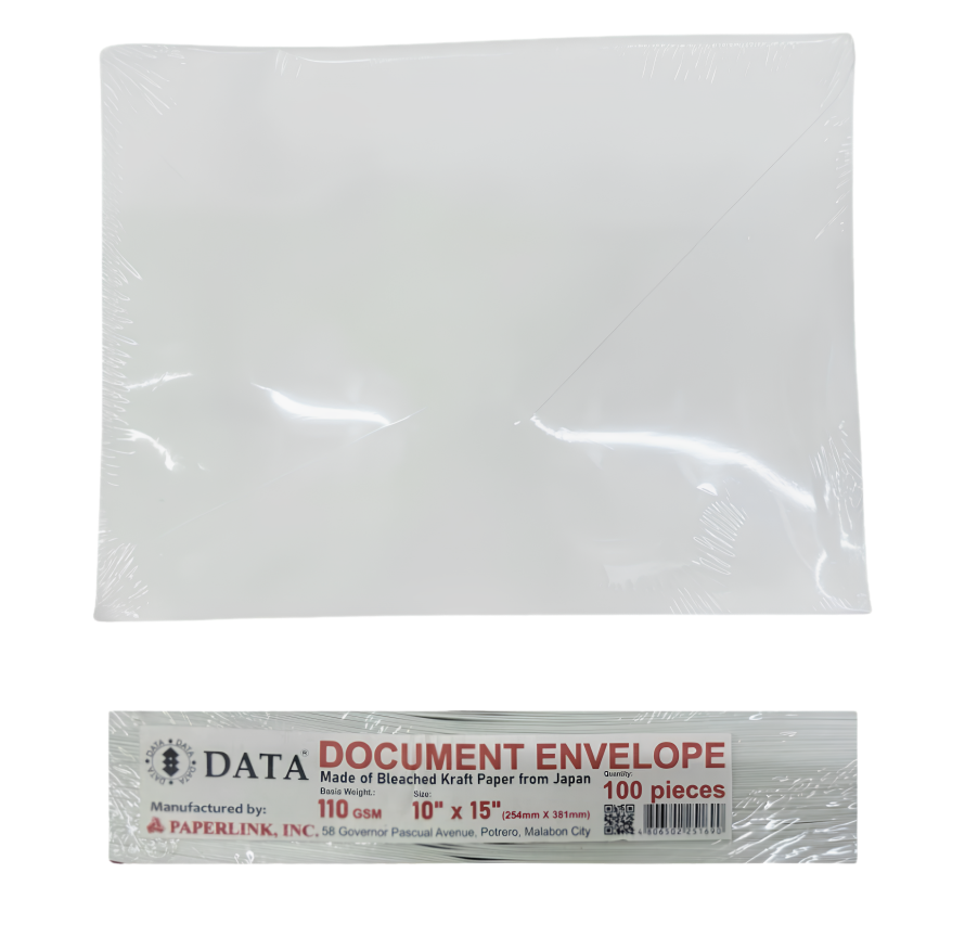 Data White Document Envelope 100s | Per Ream