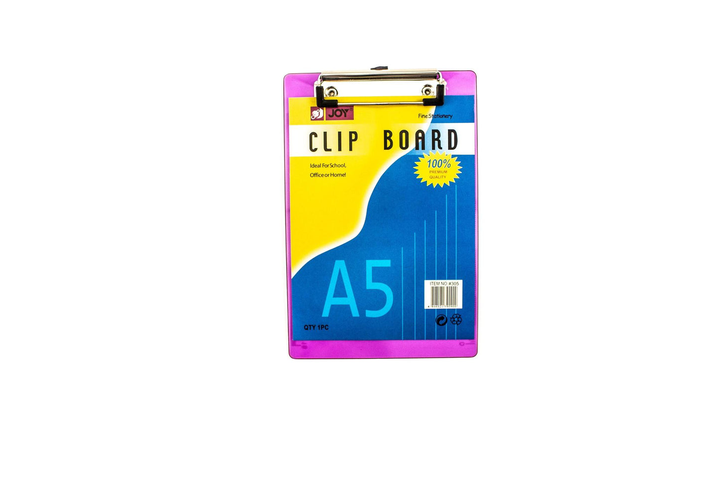 Joy Acrylic Clipboard 305 A5 (Random Color) | Per Piece