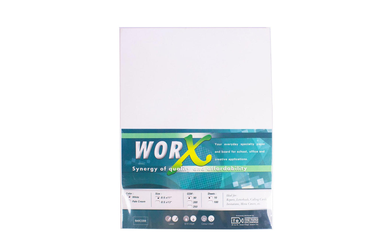 Worx Special Paper 90gsm Short White (10sheets) | Per Piece