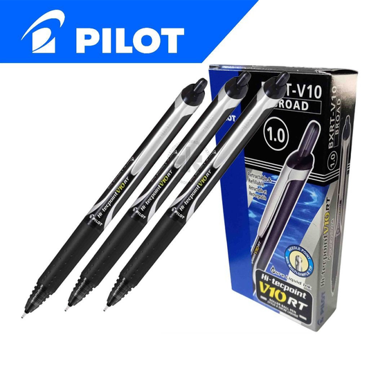 Pilot Ballpen Broad BXRT-V10-B Black (12pcs)