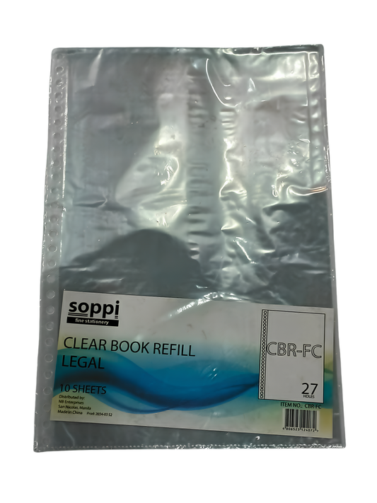 Clear Book Filler | 10sheets