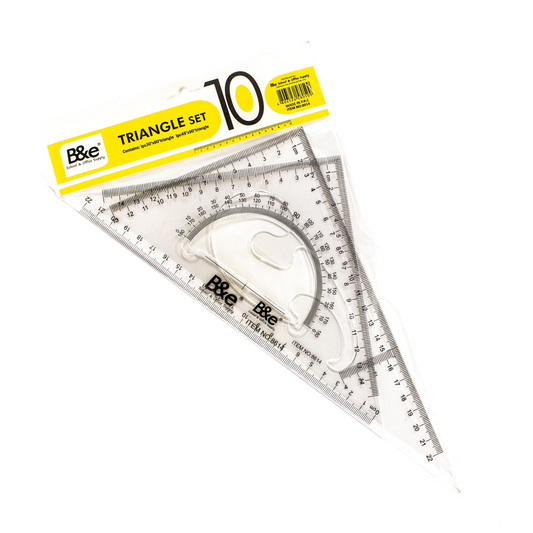 B&E Triangle Ruler Set No. 8614