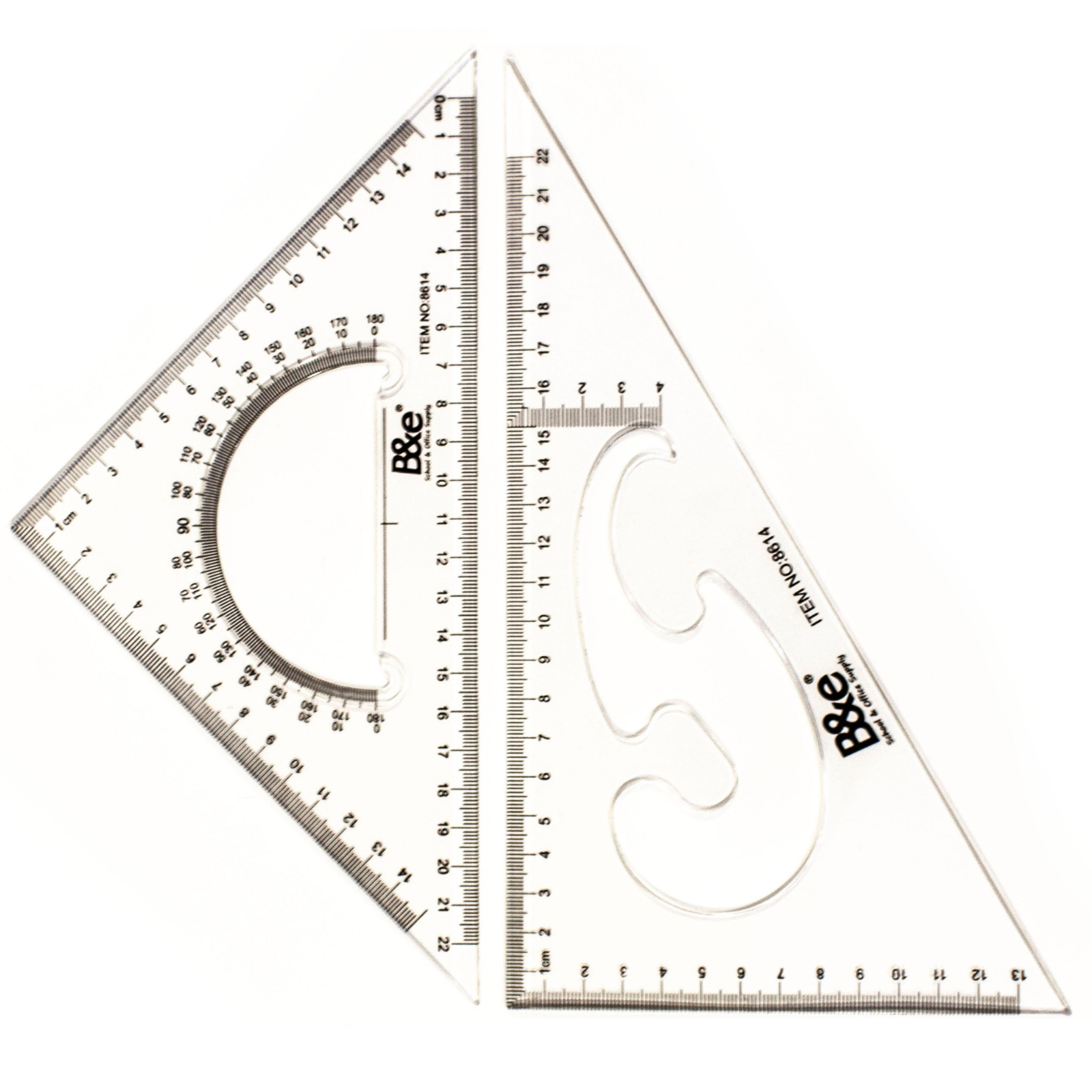 B&E Triangle Ruler Set No. 8614 A