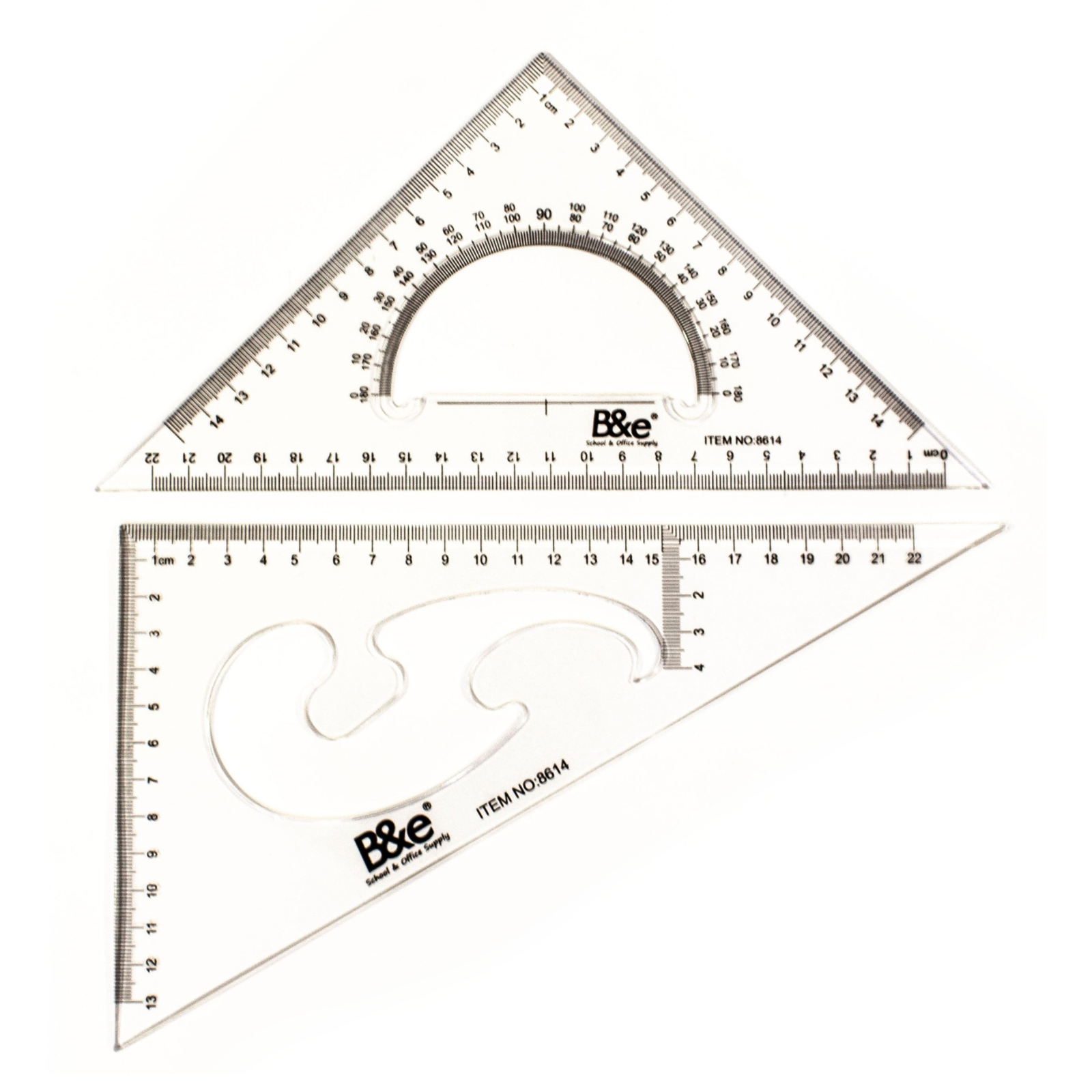 B&E Triangle Ruler Set No. 8614 B