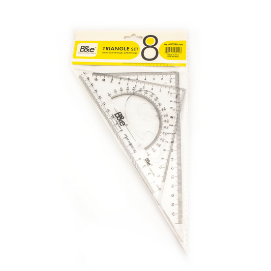 B&E Triangle Ruler Set No. 8615