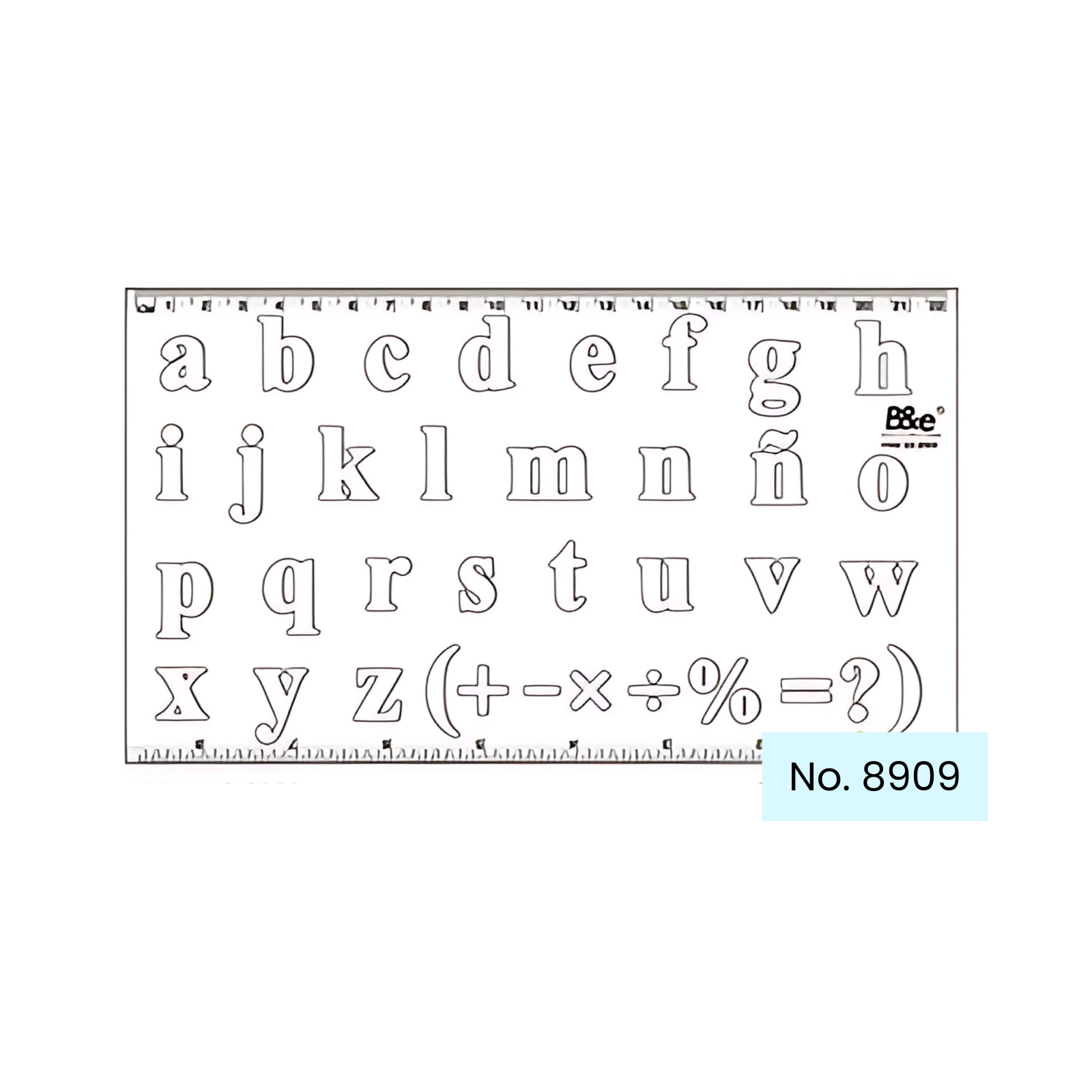 B&E Lettering Stencil Molding Ruler No.8909 – Paper Cart