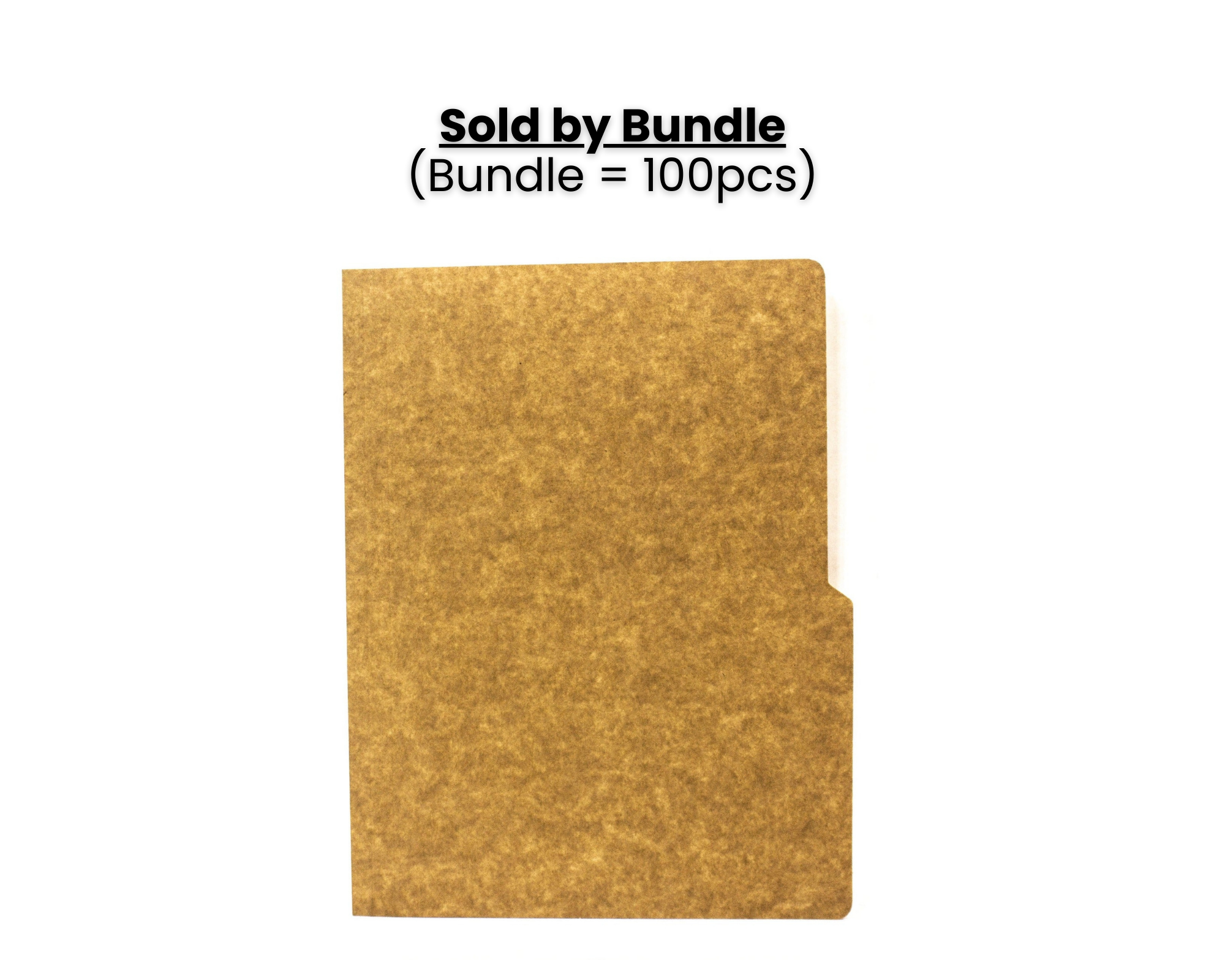 Kraft Folder Short | 500pcs – Paper Cart