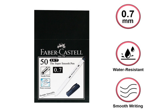 Faber-Castell Ballpen Super Smooth LV7 0.7mm | 50pcs
