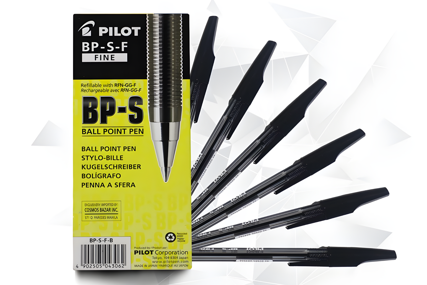 Pilot BP-S-F Ballpen 0.7mm | 12pcs