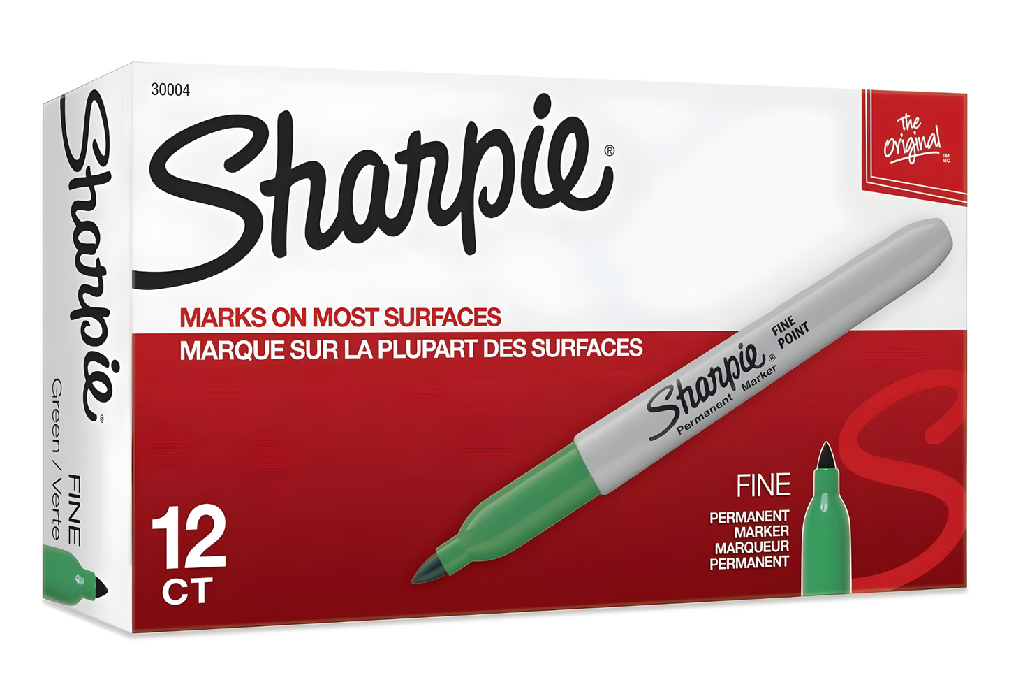 Sharpie Permanent Marker Fine Tip | 12pcs