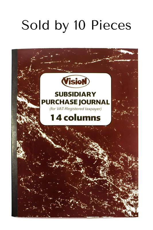 Vision Subsidiary Purchase Journal | 10pcs 14 Columns