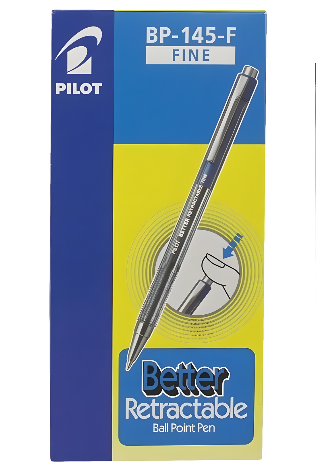 Pilot BP145F Retractable Ballpen 12pcs Paper Cart