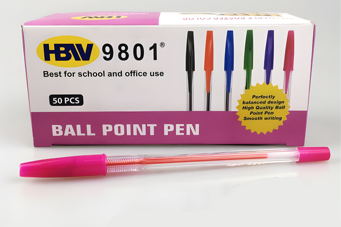 HBW 9801 Ballpen Ballpoint | 50pcs