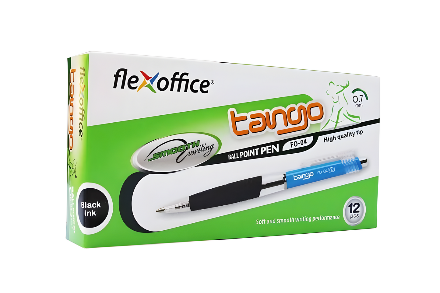 FlexOffice Tango FO-04 Retractable Ballpen | 12pcs