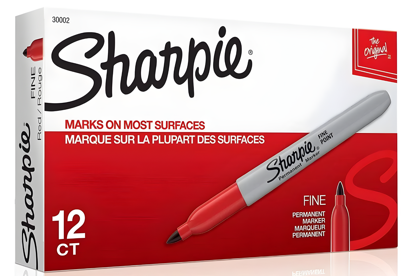 Sharpie Permanent Marker Fine Tip | 12pcs