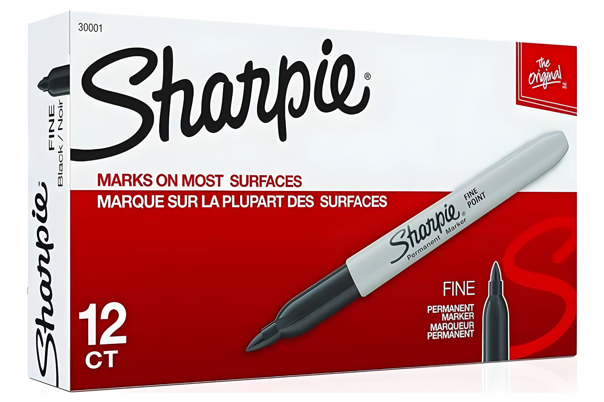 Sharpie Permanent Marker Fine Tip 12pcs