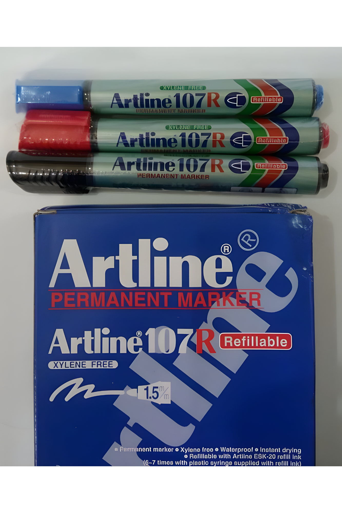 Artline Permanent Marker Fine 107R | 12pcs