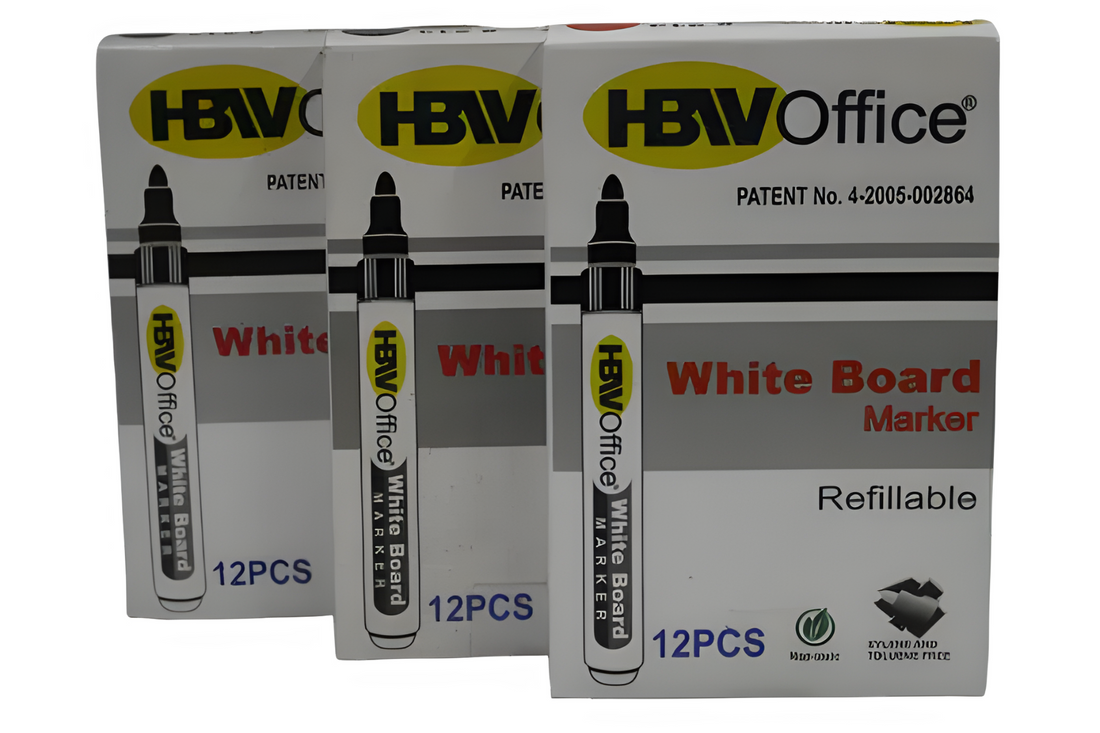 HBW 213 Whiteboard Marker 12pcs Paper Cart