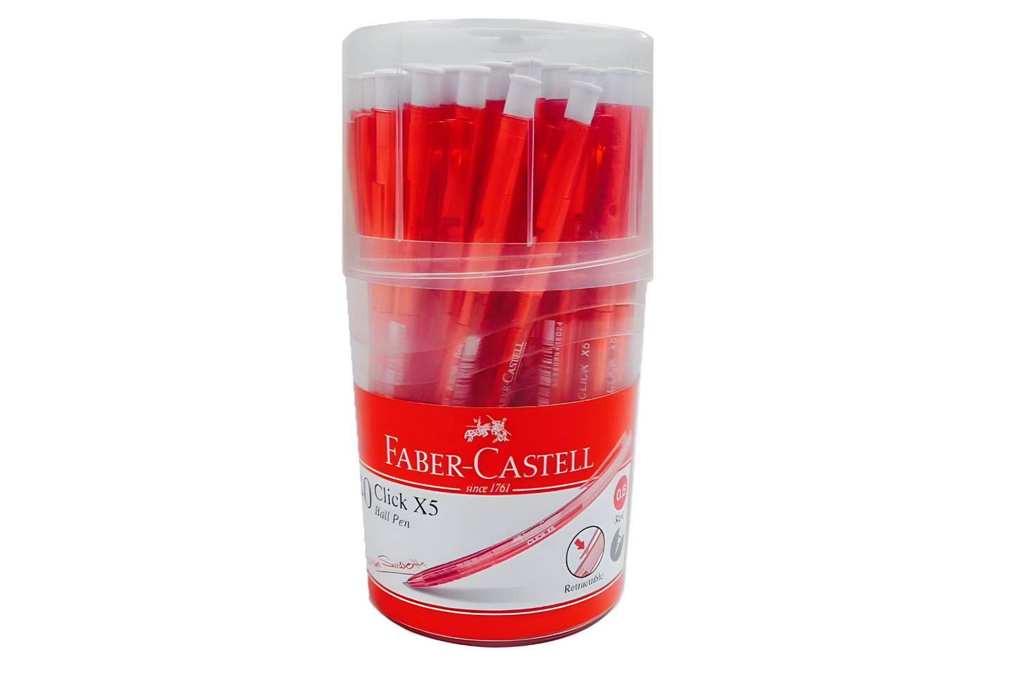 Faber-Castell Retractable Ballpen Click X5 | 40pcs