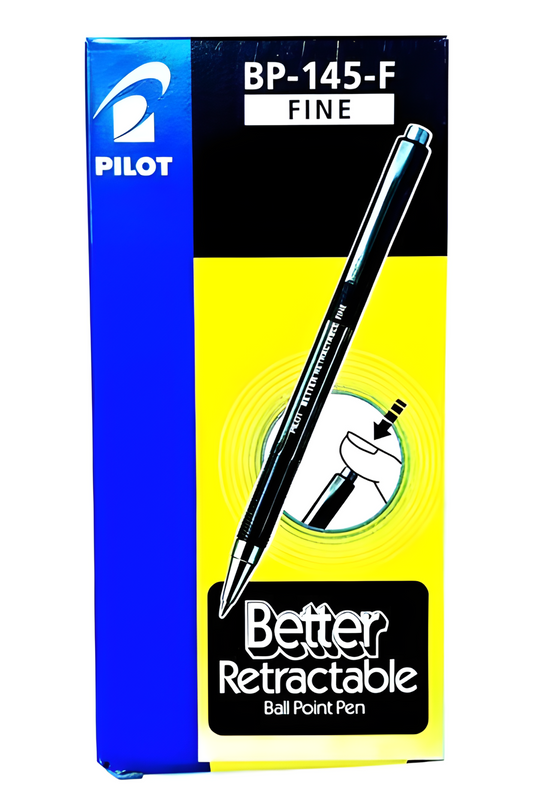 Pilot BP-145-F Retractable Ballpen | 12pcs