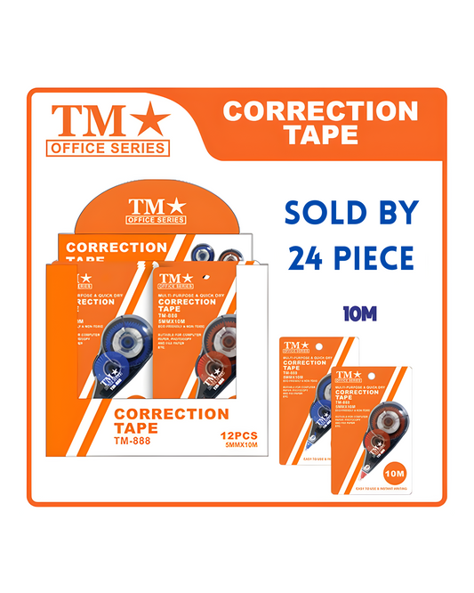 TM Correction Tape 10m TM-888 | 24pcs