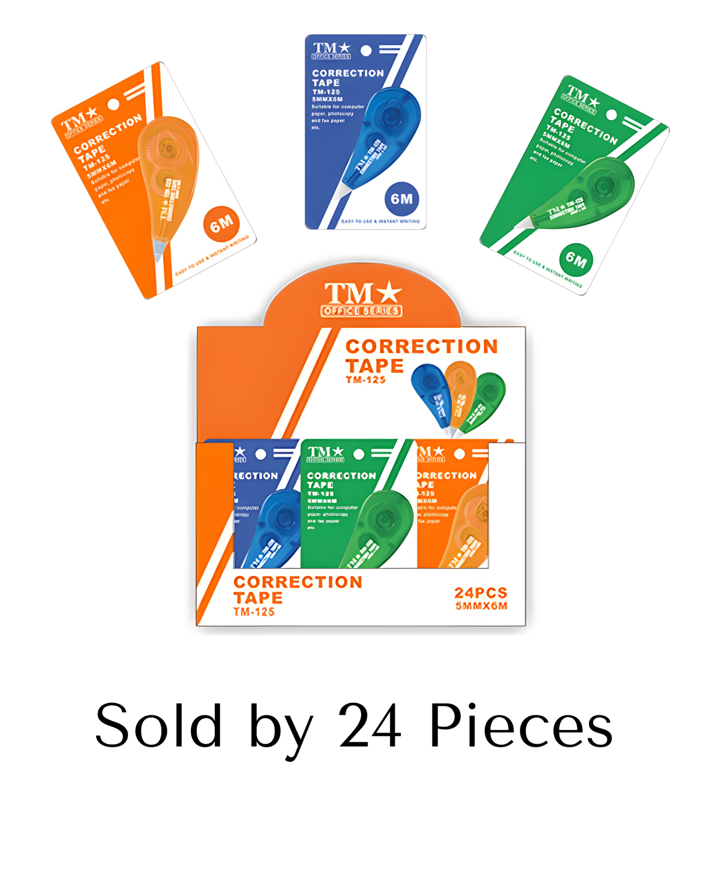 TM Correction Tape 6m TM-125 | 24pcs