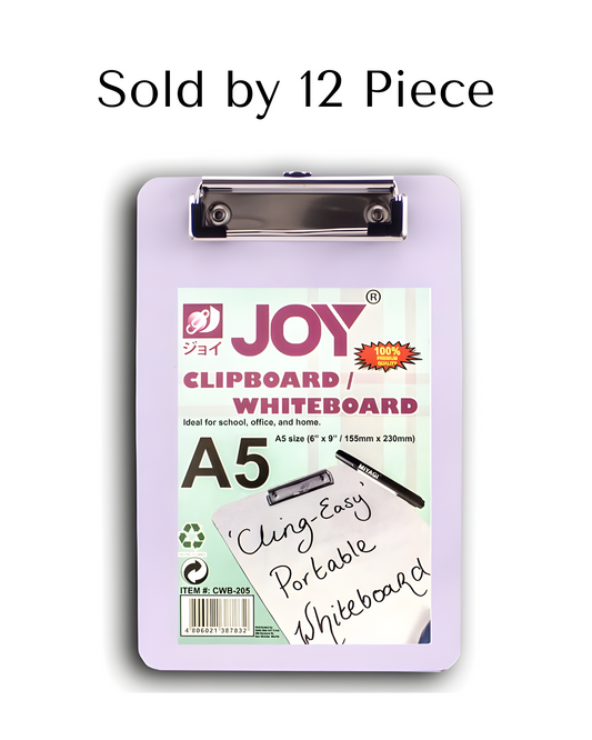 Joy Clipboard Whiteboard CWB205 A5 | 12pcs